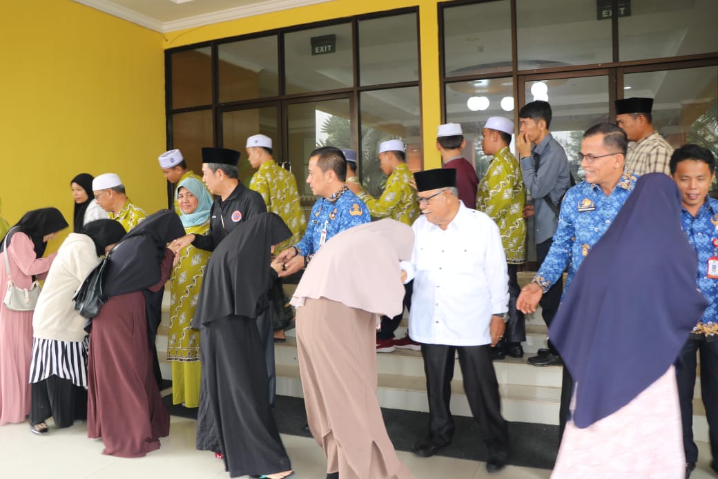 Wakil Bupati Sambut Kedatangan Kafilah Paluta STQH Ke XIX Tingkat Prov SU