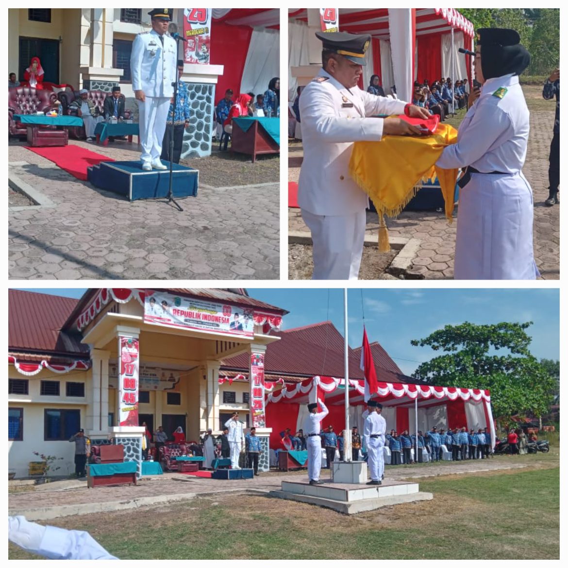 Upacara Dirgahayu HUT RI Ke-80 Di Kecamatan Halongonan Timur Penuh Hikmah