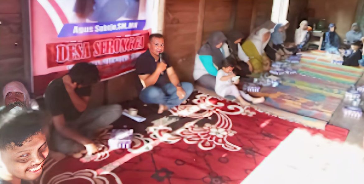 Agus Subejo Anggota DPRD Laksanakan Reses DIkecamatan Kelumpang Hilir Dan Kec. Hampang Kotabaru