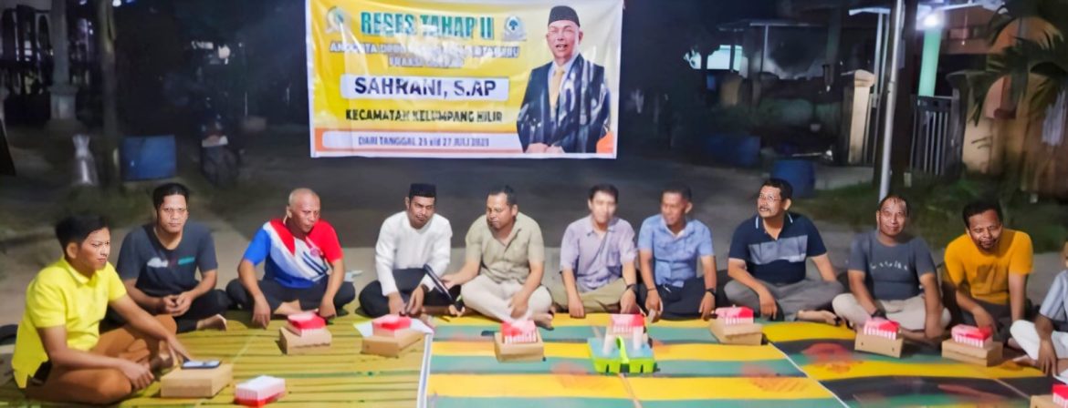 Anggota DPRD Sahrani Laksanakan Reses Tahap II Didesa Langadai Kec. Kelumpang Hilir Kotabaru