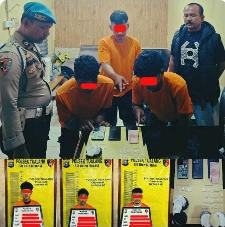 Tiga Bandar Sabu di Maredan Barat Tak Berkutik Saat Digerebek Polisi