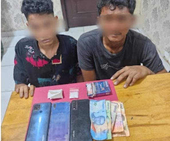 Satresnarkoba Polres Siak Tangkap Dua Pengedar Shabu, BB 4,62 Gram Sabu Diamankan