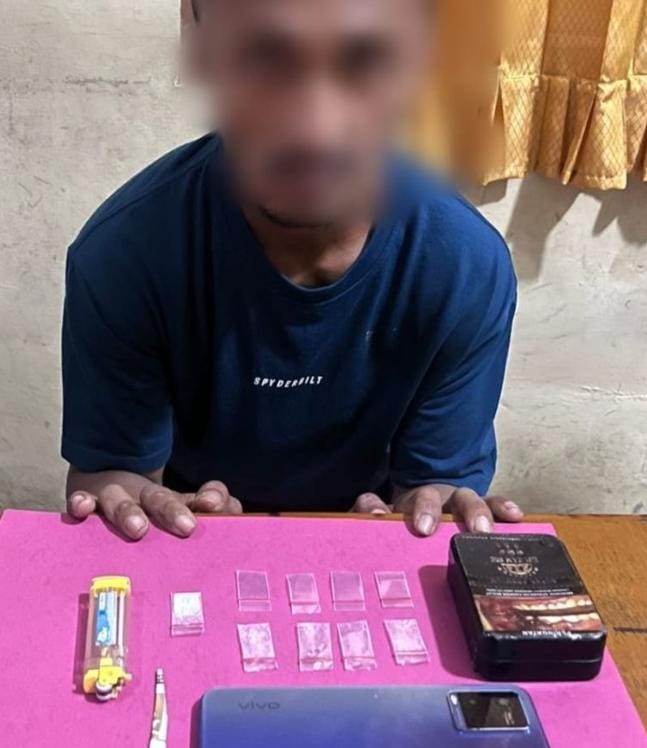 Polsek Bunga Raya Berhasil Bekukan Pengedar Sabu di Dusun Pusako