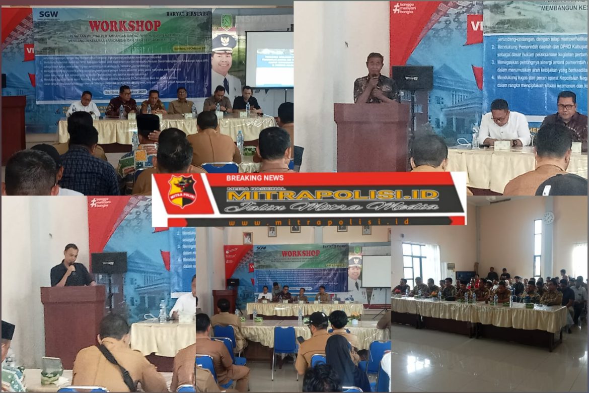 Sambas Governance Watch Gelar Workshop Penataan Wilayah Pertambagan Rakyat