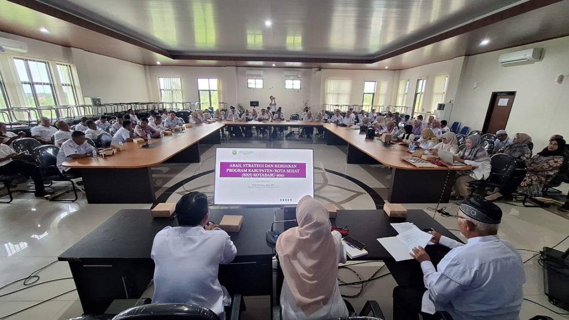 Workshop Peningkatan Kapasitas Forum Kecamatan dan Pokja Desa Dorong Akselerasi Kabupaten Sehat di Kotabaru