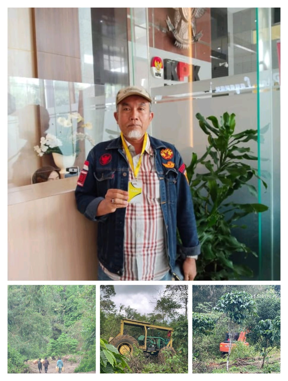 Rampas Setia 08 Tapsel Segera Laporkan Ke Pusat : Siapa Pemilik Beko Yang Diduga Terlibat Penebangan Pohon Di Bulu Mario