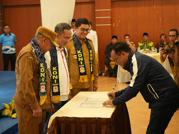 Bupati Kotabaru Hadiri Pelantikan Pengurus KONI Masa Bakti 2026–2030