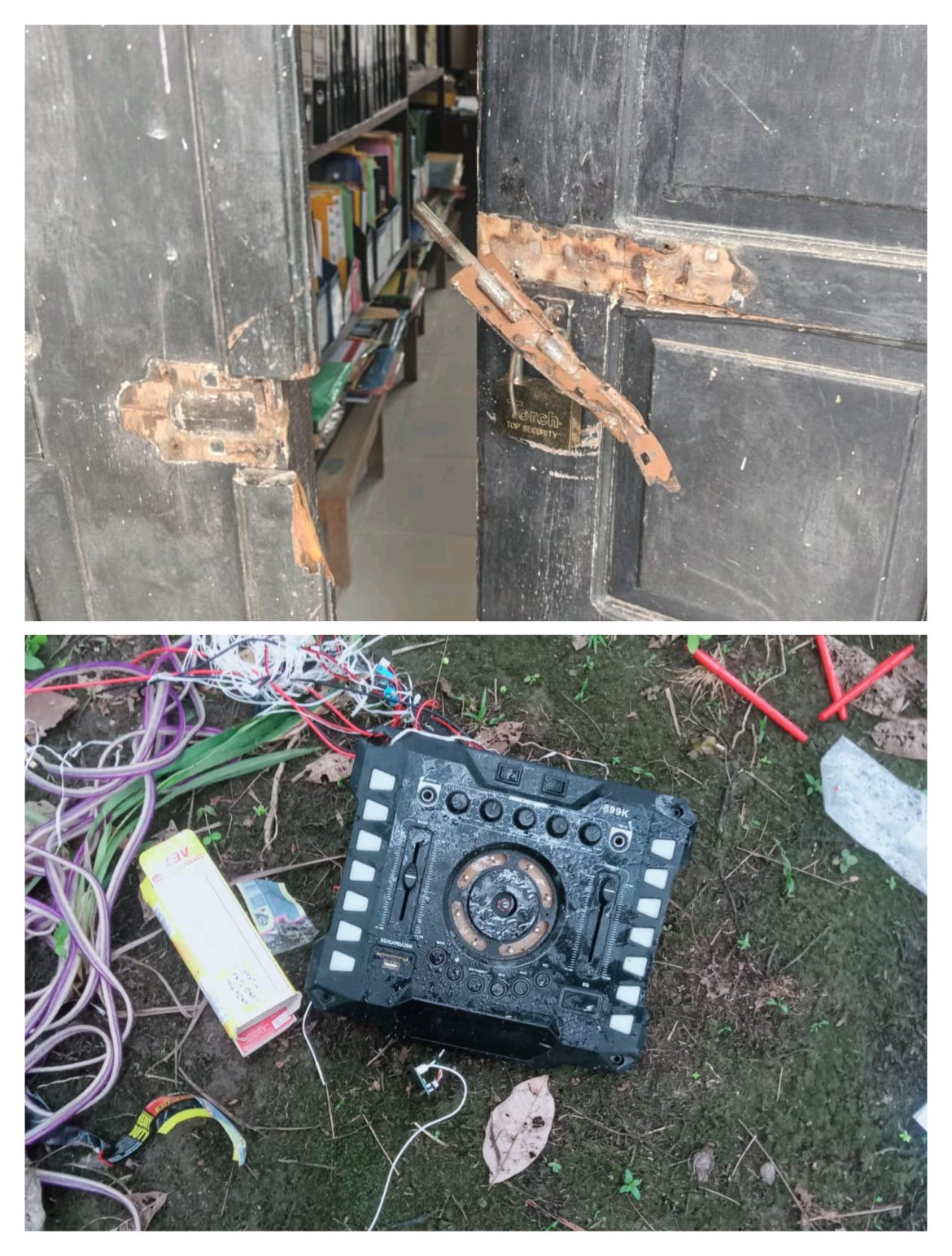 Kantor SDN 17 Lanjing Dibobol Maling Saat Libur Puasa, Pelaku Diduga Hanya Incar Speaker.