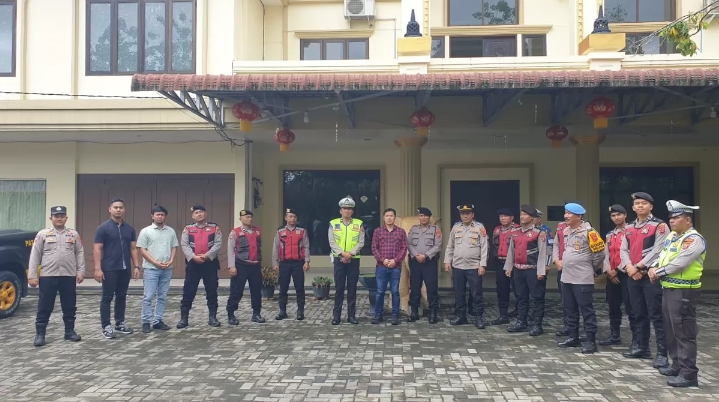 Polres Batu Bara Pengamanan Ibadah Imlek, Pastikan Aman Kondusif