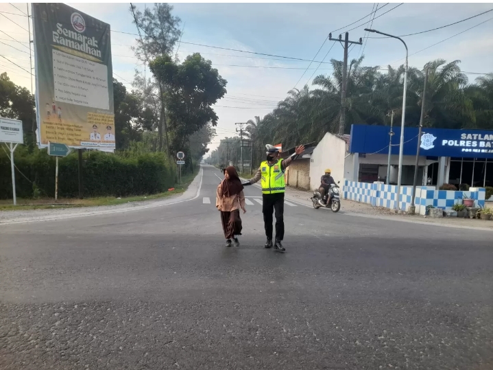 Sat Lantas Polres Batu Bara Strong Poin Pagi
