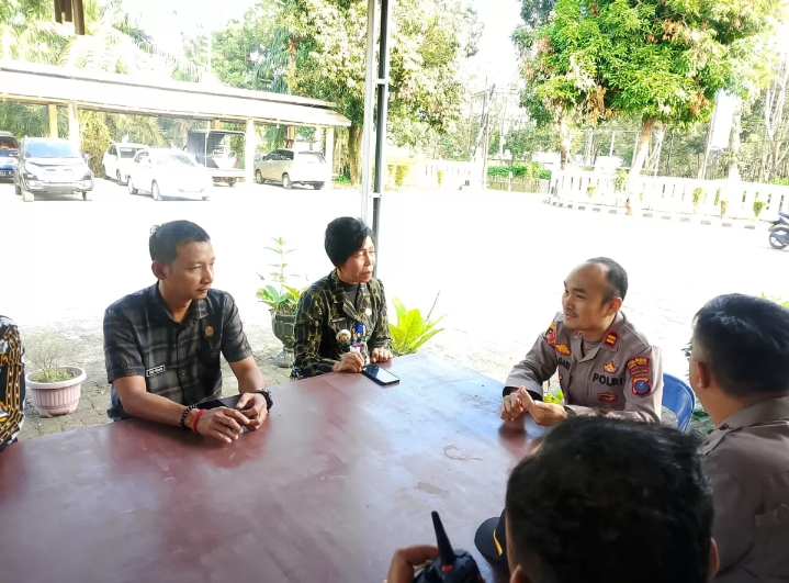 Kapolsek Padang Hilir Iptu Ady S.P Gari, S.H Terima Audiensi Camat Tebing Tinggi Kota