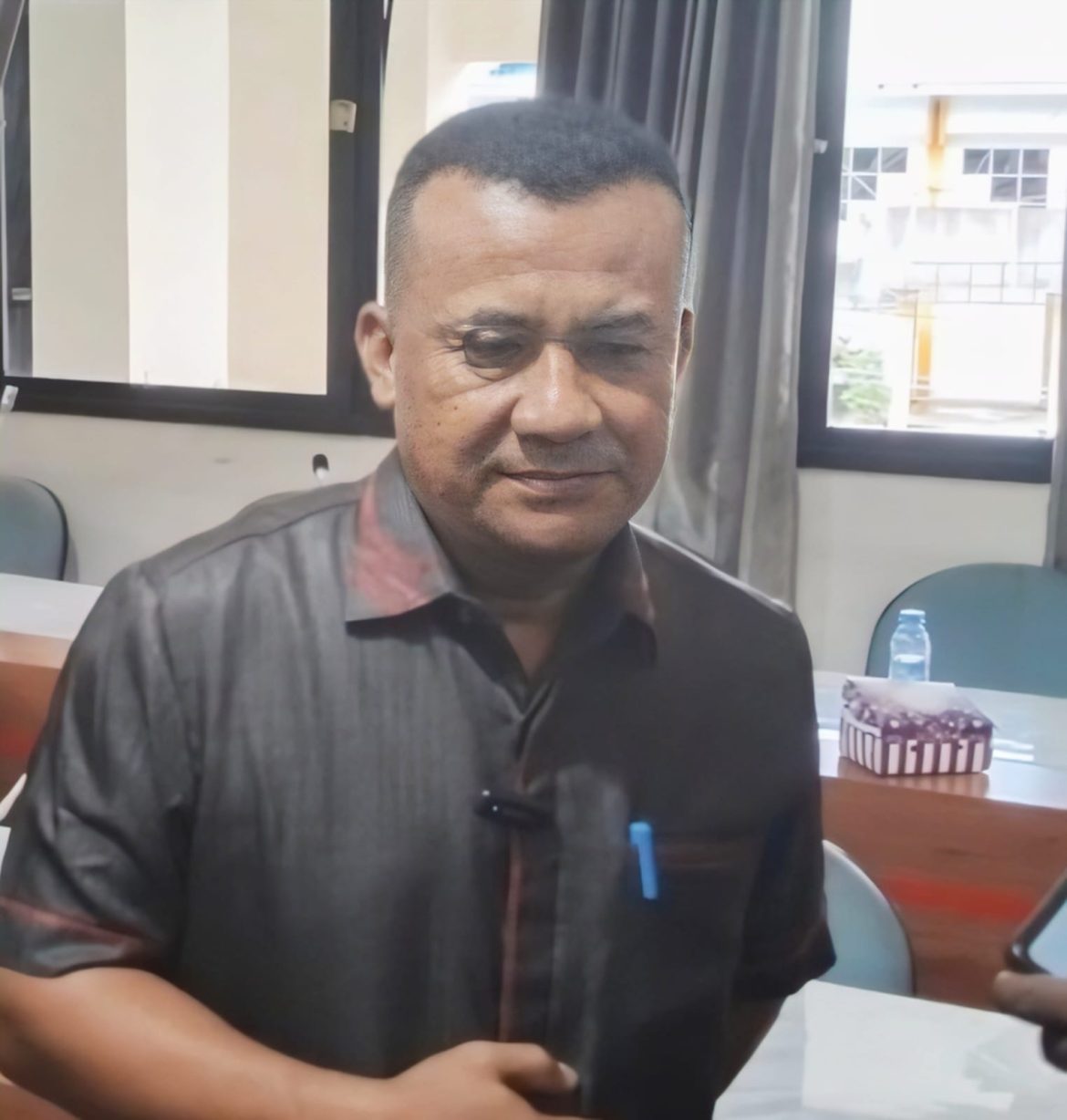 Agus Subejo Mengatakan Jalan Di Pulau Laut Timur Menuju Pulau Laut Selatan Merupakan Urat Nadi Perekonomian masyarakat.