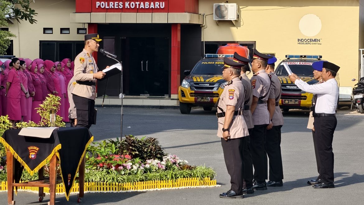 Empat Jabatan Berganti, Kapolres Kotabaru Tekankan Pengabdian dan Integritas