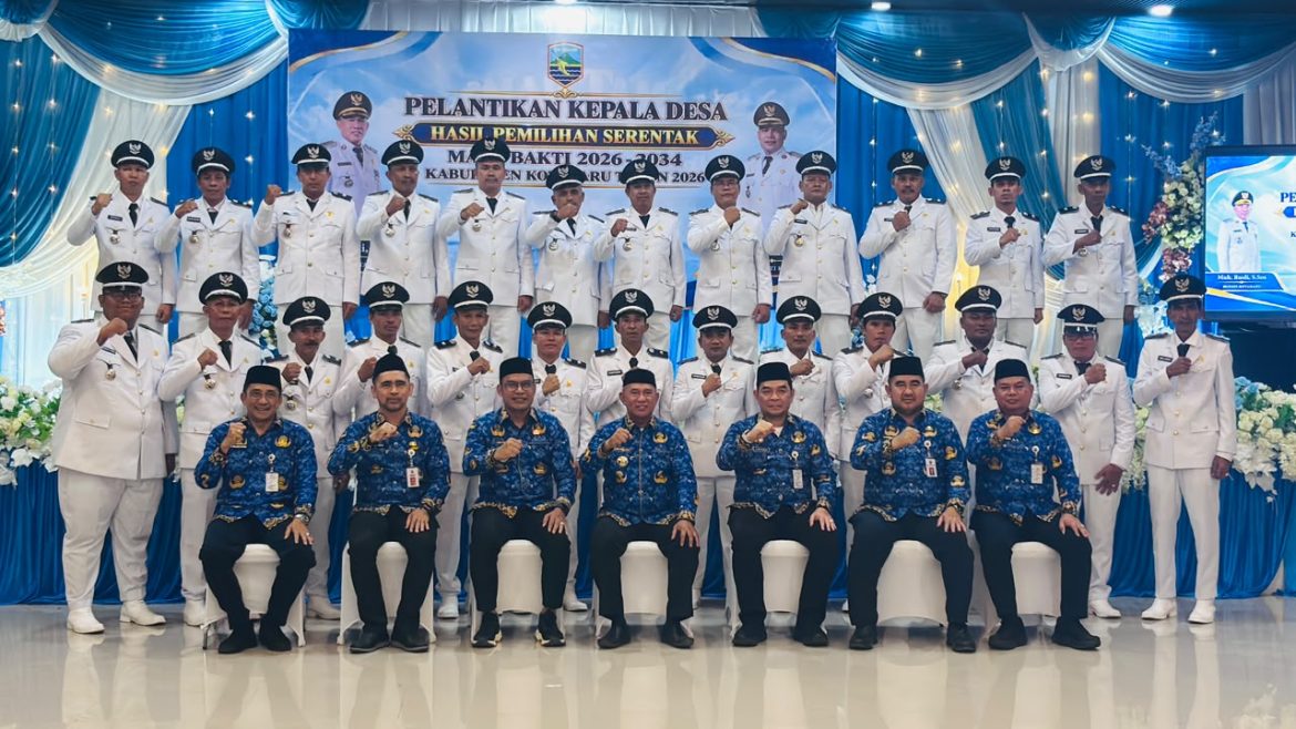 Bupati Muhammad Rusli, S.Sos Lantik 41 Kepala Desa Terpilih Tahun 2026 Di Kabupaten Kotabaru