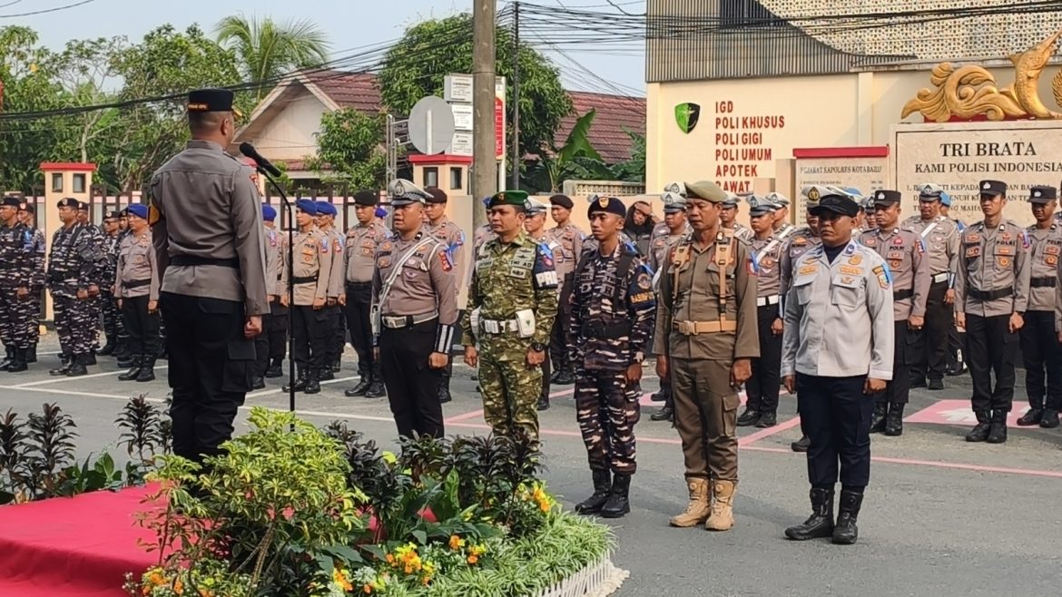 Polres Kotabaru Laksanakan Apel Gelar Pasukan Operasi Kewilayahan Patuh Intan 2026, Libatkan TNI dan Instansi Lintas Sektoral